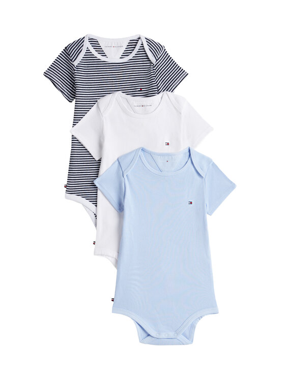 Tommy Hilfiger Komplet body dziecięcych KN0KN02374 Błękitny