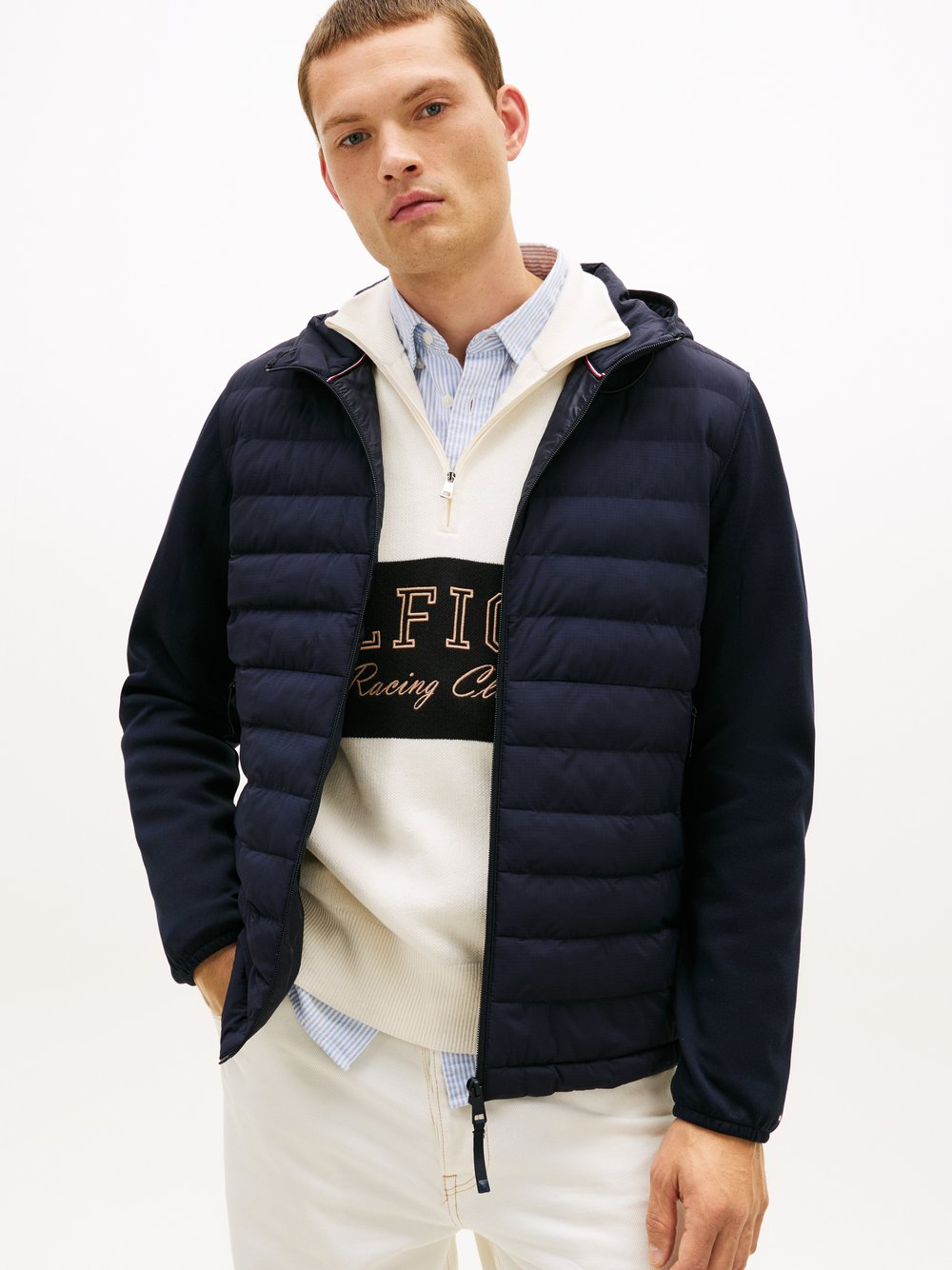 Tommy Hilfiger Bluza męska Mężczyźni Sztuczne włókno niebieski, L