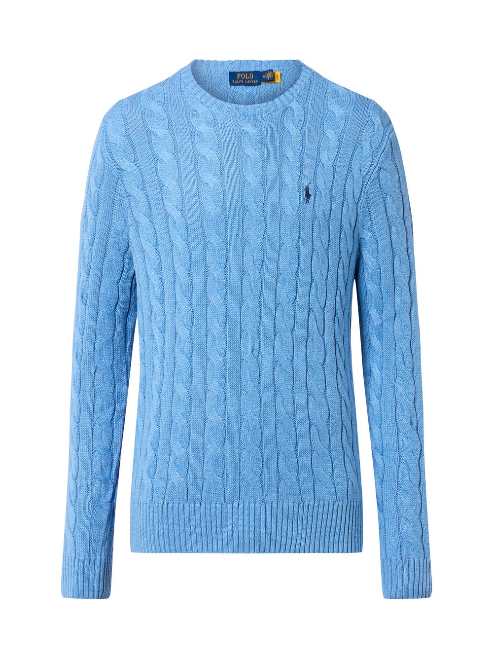 Polo Ralph Lauren Męski sweter z dzianiny Mężczyźni Bawełna niebieski, XXL