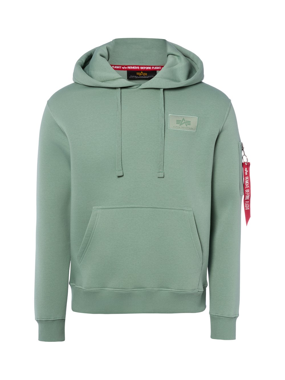 Alpha Industries Męski sweter z kapturem Mężczyźni Bawełna zielony, M