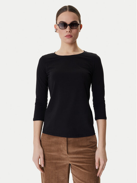 Weekend Max Mara Bluzka Multia 2615971011 Czarny Regular Fit