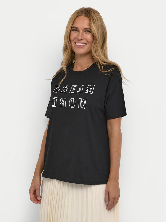 Kaffe T-Shirt Jenny 10508462 Czarny Regular Fit
