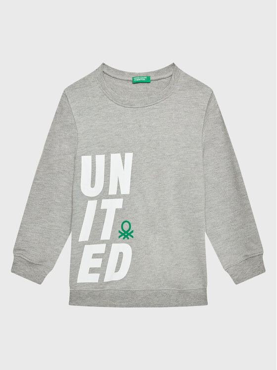 United Colors Of Benetton Bluza 3JLXC107Q Szary Regular Fit