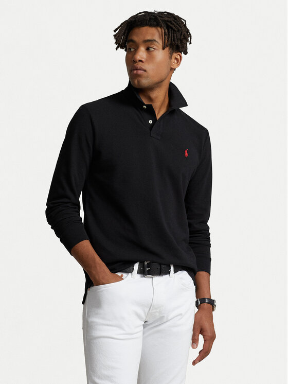 Polo Ralph Lauren Polo 710680790045 Czarny Custom Slim Fit