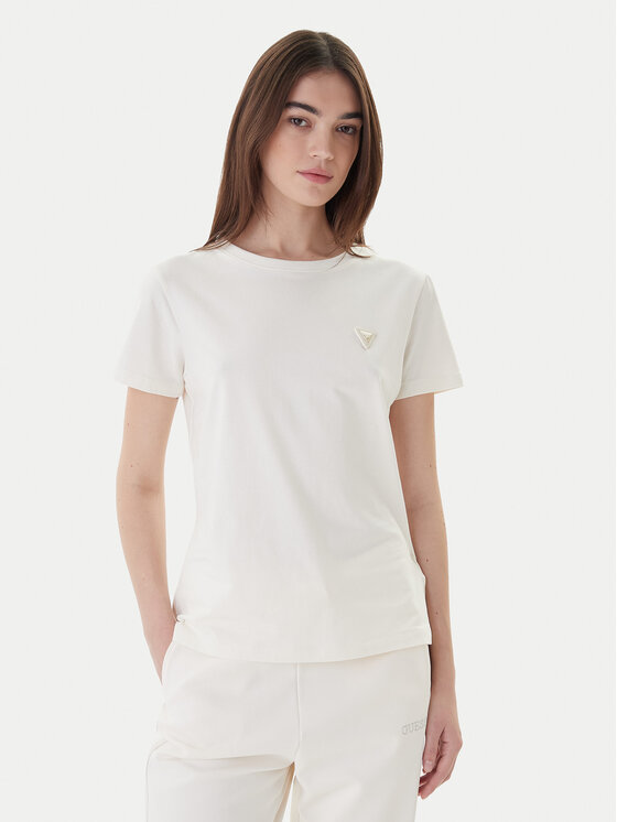 Guess T-Shirt V4YI09 J1314 Écru Oversize