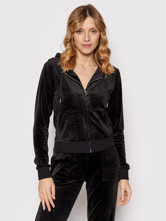Juicy Couture Bluza Robertson JCAP176 Czarny Slim Fit