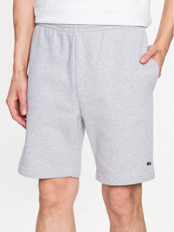 Lacoste Szorty sportowe GH9627 Szary Regular Fit