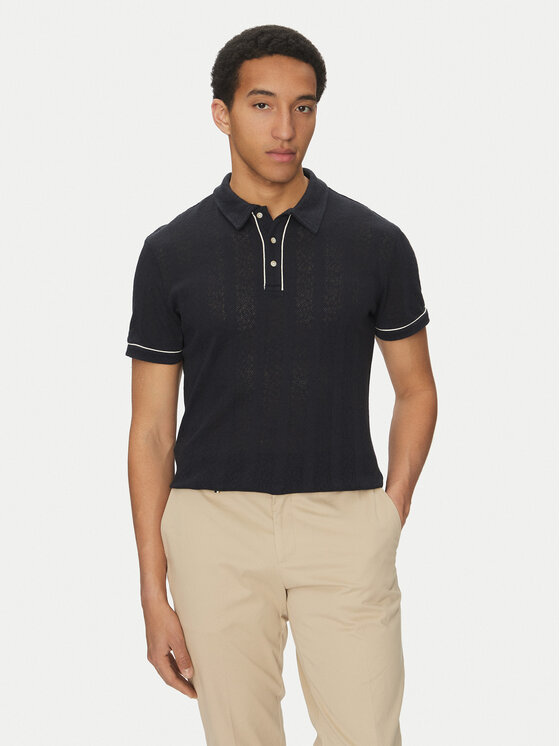 Marciano Guess Polo 5GHP07 6321A Granatowy Regular Fit