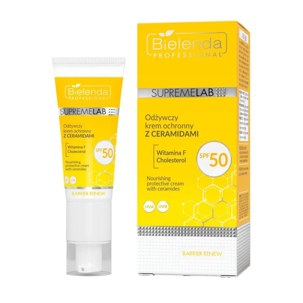 Bielenda Professional Supremelab Barrier Renew Odżywczy krem ochronny z ceramidami SPF50 40 ml