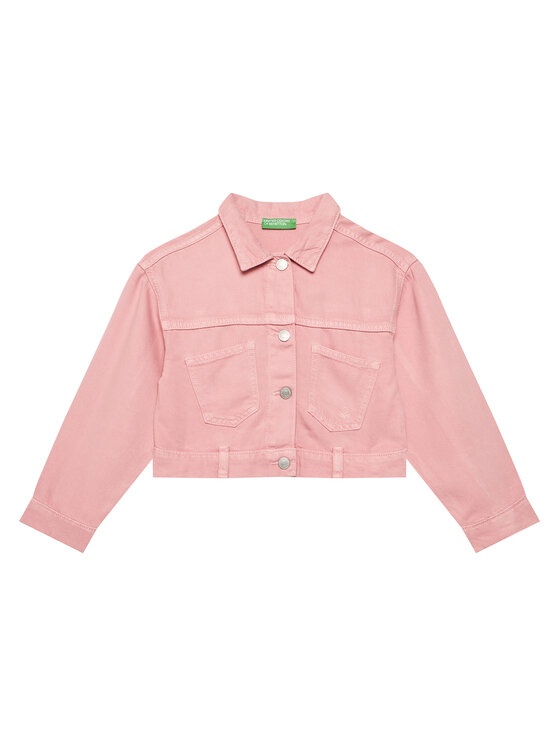 United Colors Of Benetton Kurtka przejściowa 21AQCN060 Różowy Regular Fit