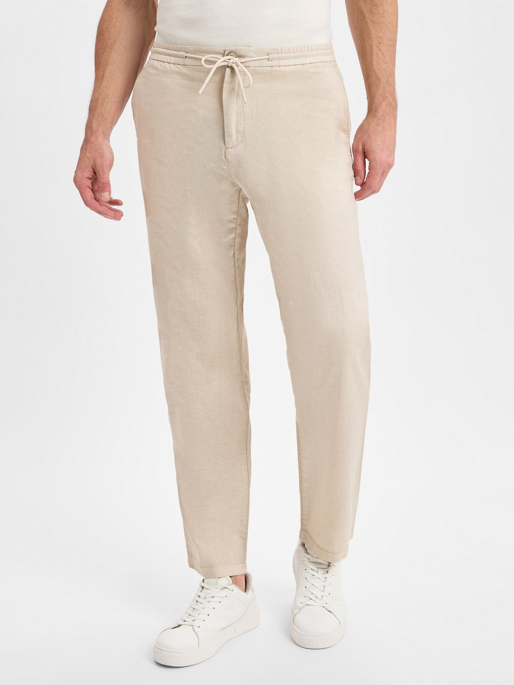 Finshley & Harding London Spodnie - Cross Mężczyźni Bawełna beżowy, 54