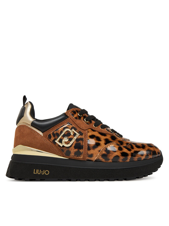 Liu Jo Sneakersy Maxi Wonder 01 BF5009 EX332 Brązowy