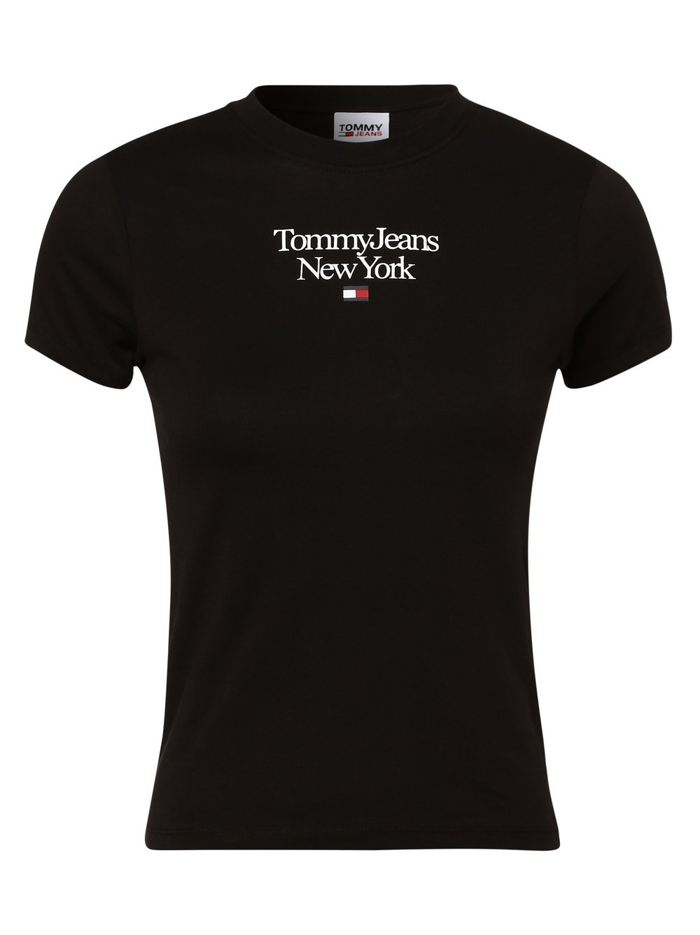 Tommy Jeans T-shirt damski Kobiety Bawełna czarny, XS