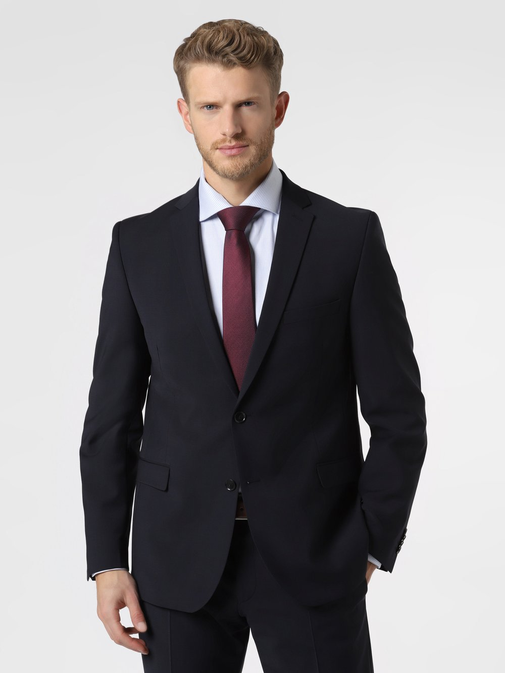 Finshley & Harding Męska marynarka od garnituru modułowego Mężczyźni Modern Fit niebieski, 106
