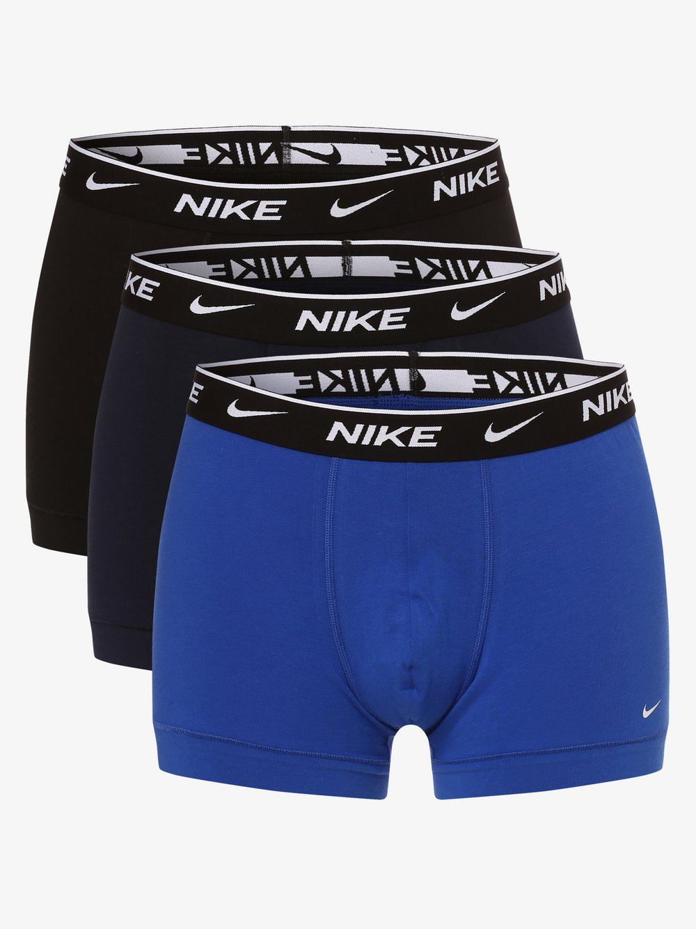 Nike Obcisłe bokserki pakowane po 3 szt. Mężczyźni Bawełna niebieski|czarny|wielokolorowy, XL