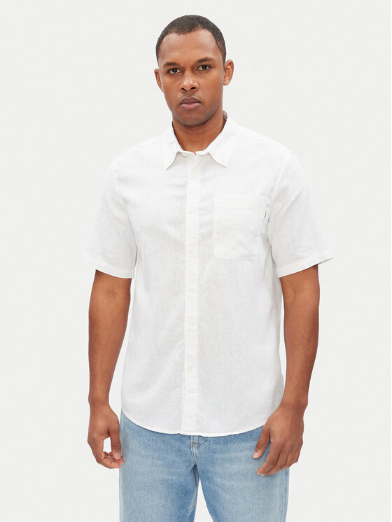 Pepe Jeans Koszula Amaro PM308847 Biały Regular Fit