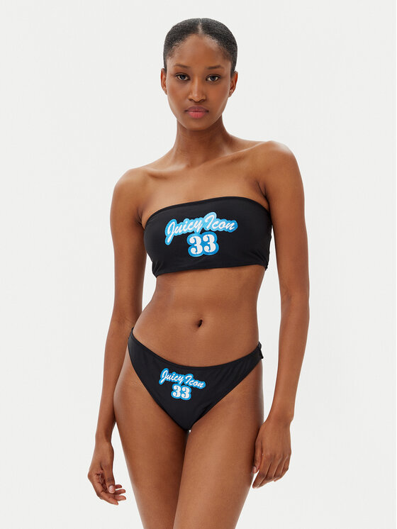 Juicy Couture Bikini Icon Bandeau JCITS125204 Czarny