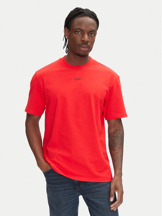 HUGO T-Shirt Dapolino 50488330 Czerwony Relaxed Fit
