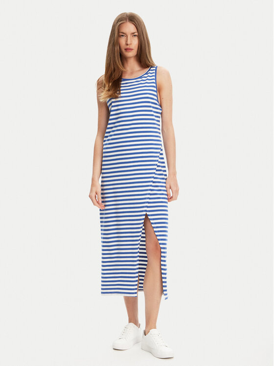 United Colors Of Benetton Sukienka letnia 3W0C5V02F Niebieski Regular Fit