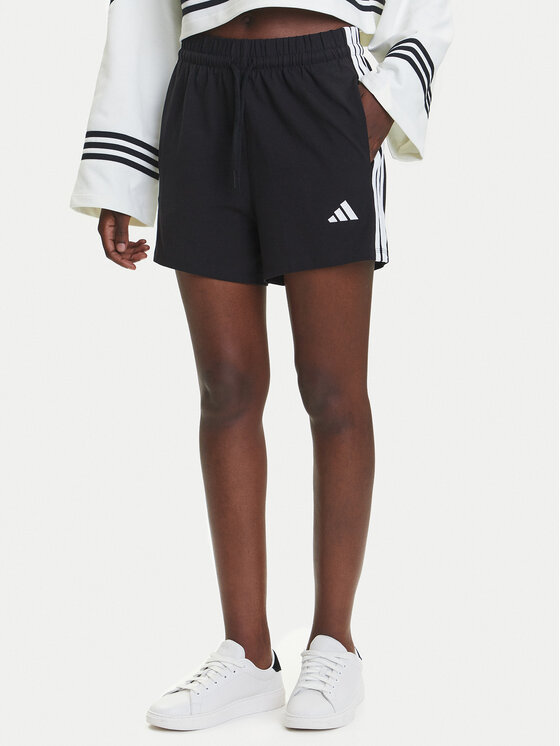 adidas Szorty sportowe Essentials 3-Stripes JD0908 Czarny Regular Fit