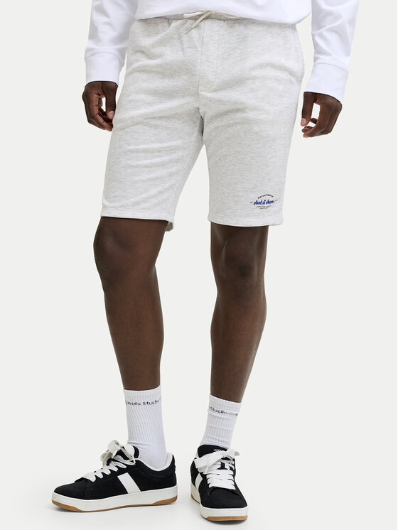 Jack & Jones Szorty sportowe Gordon Brandon 12297289 Czarny Regular Fit