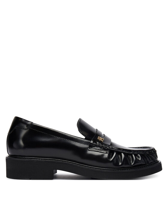 Tommy Hilfiger Mokasyny Square Toe Abrasivato FW0FW08825 Czarny