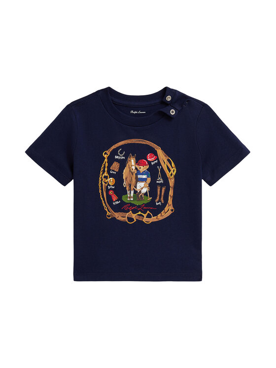 Polo Ralph Lauren T-Shirt 320A96608001 Granatowy Regular Fit