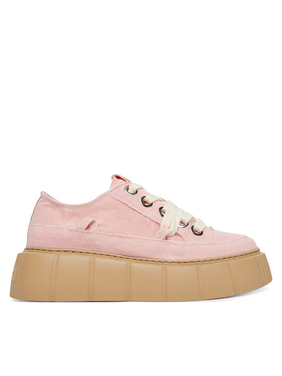 Inuikii Sneakersy Matilda Frayed 1001-001-0181 Różowy jasny