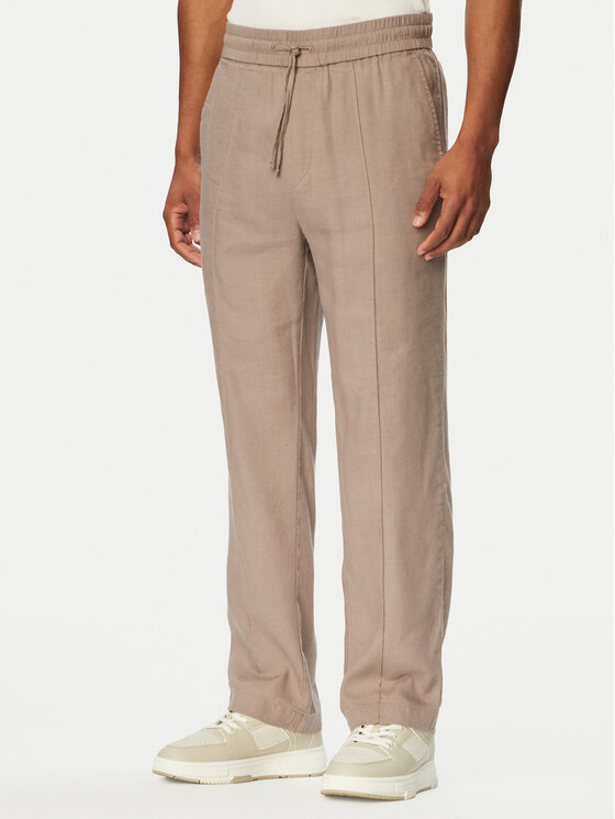 HUGO Spodnie materiałowe Cino 262FW 50562791 Brązowy jasny Straight Fit