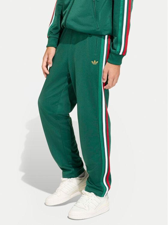 adidas Spodnie dresowe Firebird KC9502 Zielony Regular Fit