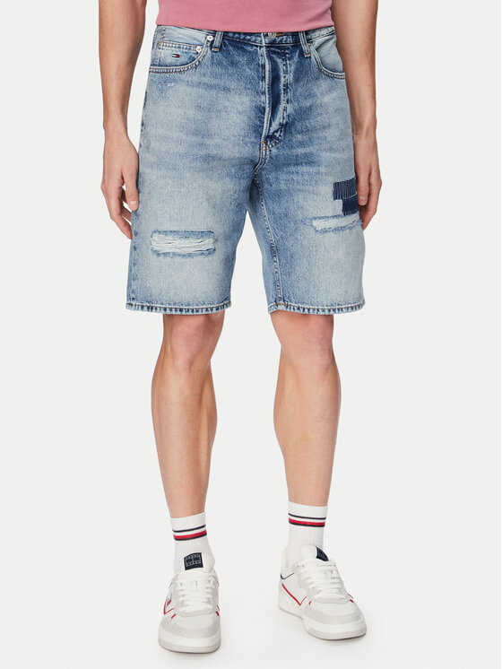 Tommy Jeans Szorty jeansowe Otis DM0DM23065 Niebieski jasny Regular Fit