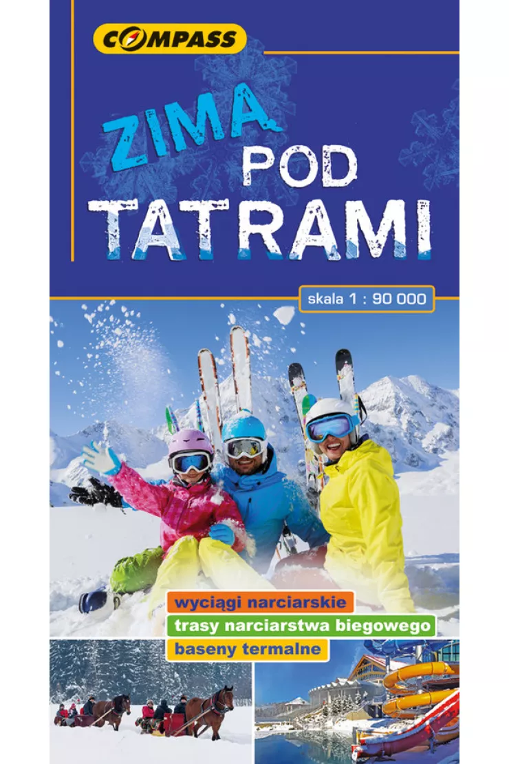 Mapa turystyczna Zimą pod Tatrami 1:90 000 miniaturka