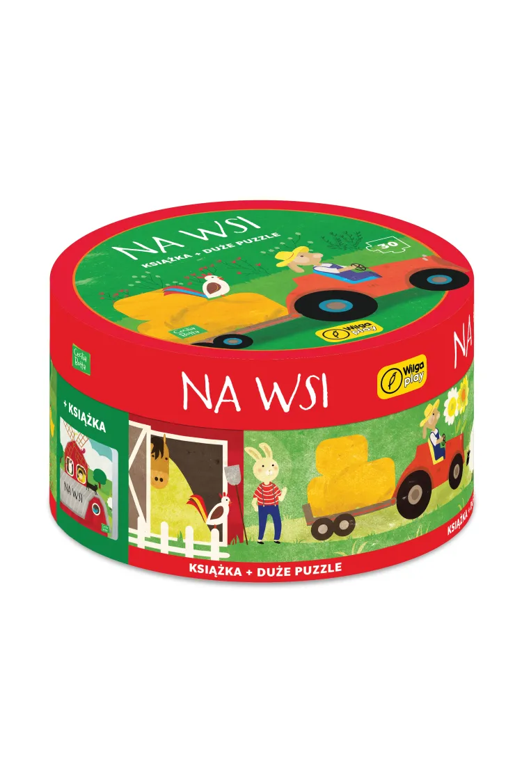 Książka z puzzlami w pudełku Na wsi