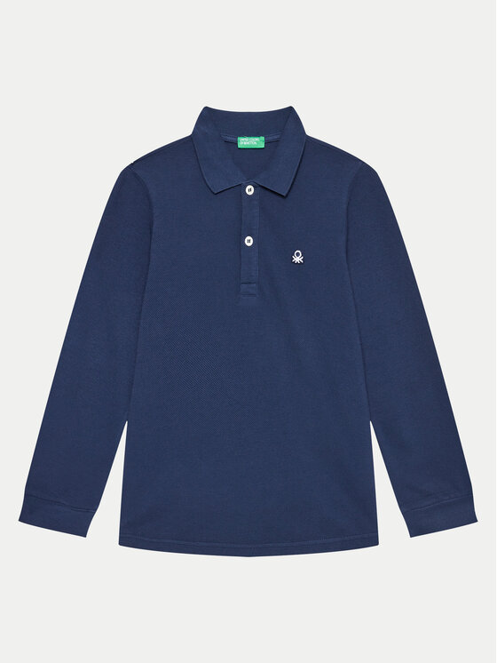 United Colors Of Benetton Polo 3089G3009 Granatowy Regular Fit