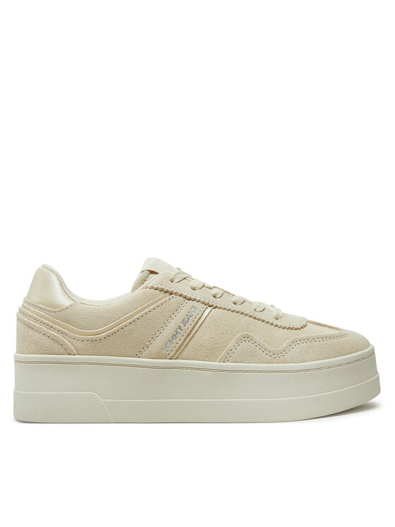 Tommy Jeans Sneakersy The Greenwich Flatform Elevated EN0EN02676 Beżowy