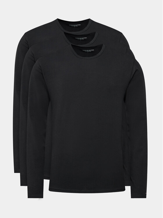 Tommy Hilfiger Komplet longsleeve UM0UM03022 Czarny Slim Fit
