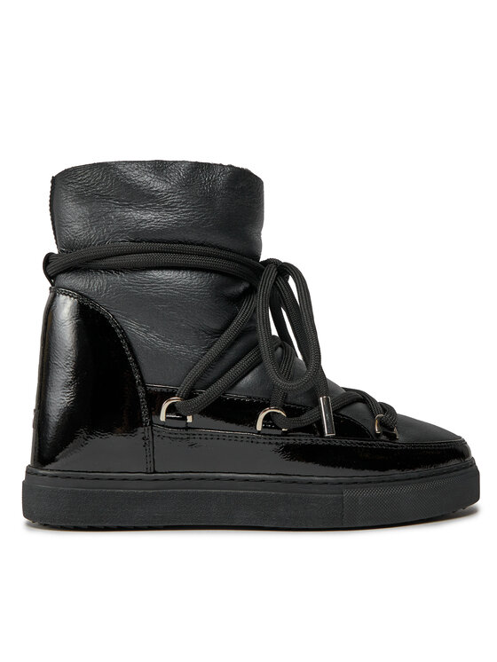 Inuikii Śniegowce Gloss Wedge 75203-007 Czarny