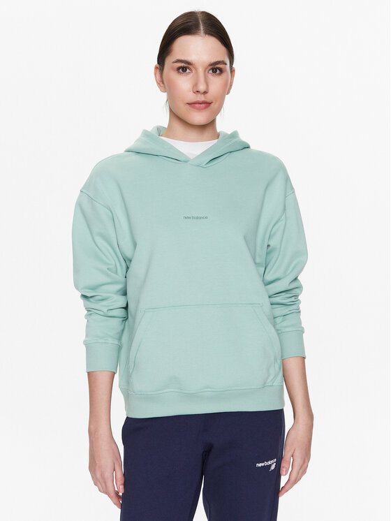New Balance Bluza Athletics Nature WT23554 Zielony Oversize
