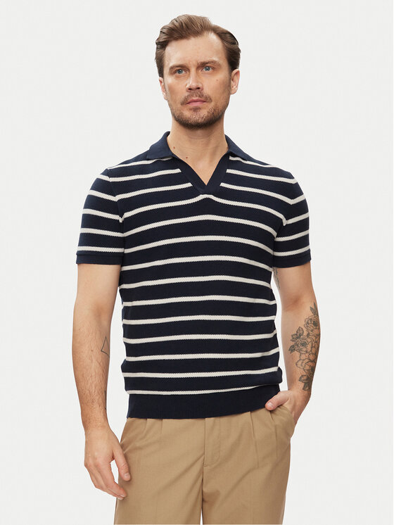 Brave Soul Polo MK-162CANNES Biały Straight Fit