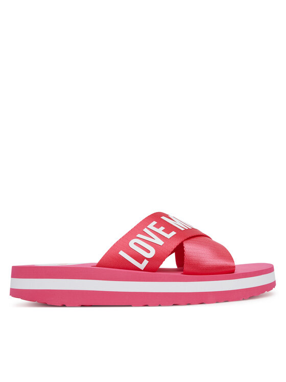 LOVE MOSCHINO Klapki JA28324G0MIX3604 Różowy