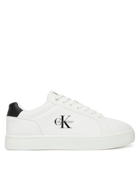 Calvin Klein Jeans Sneakersy Classic Cupsole Mono Lth YM0YM01369 Biały