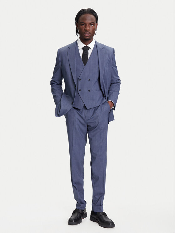 HUGO BOSS Garnitur Henry-Getlin253V1X 50544664 Niebieski Regular Fit