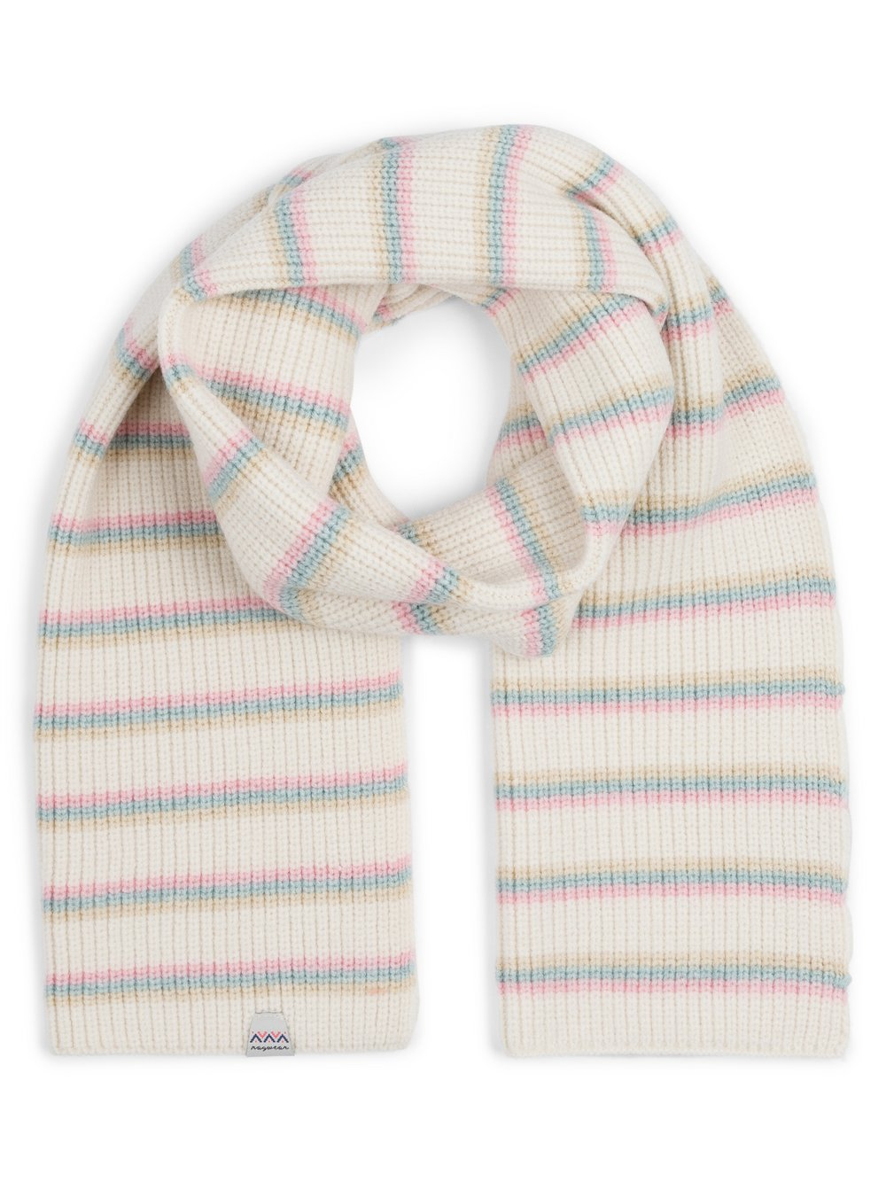 Ragwear Szalik damski - Fluky Stripes Kobiety Sztuczne włókno beżowy|biały, ONE SIZE