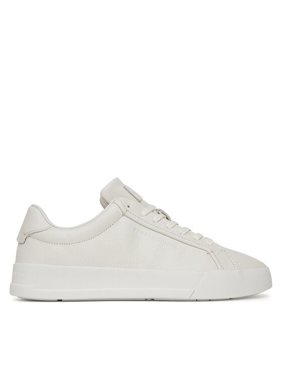 Tommy Hilfiger Sneakersy Court Best Tumbled Lth FM0FM05324 Écru