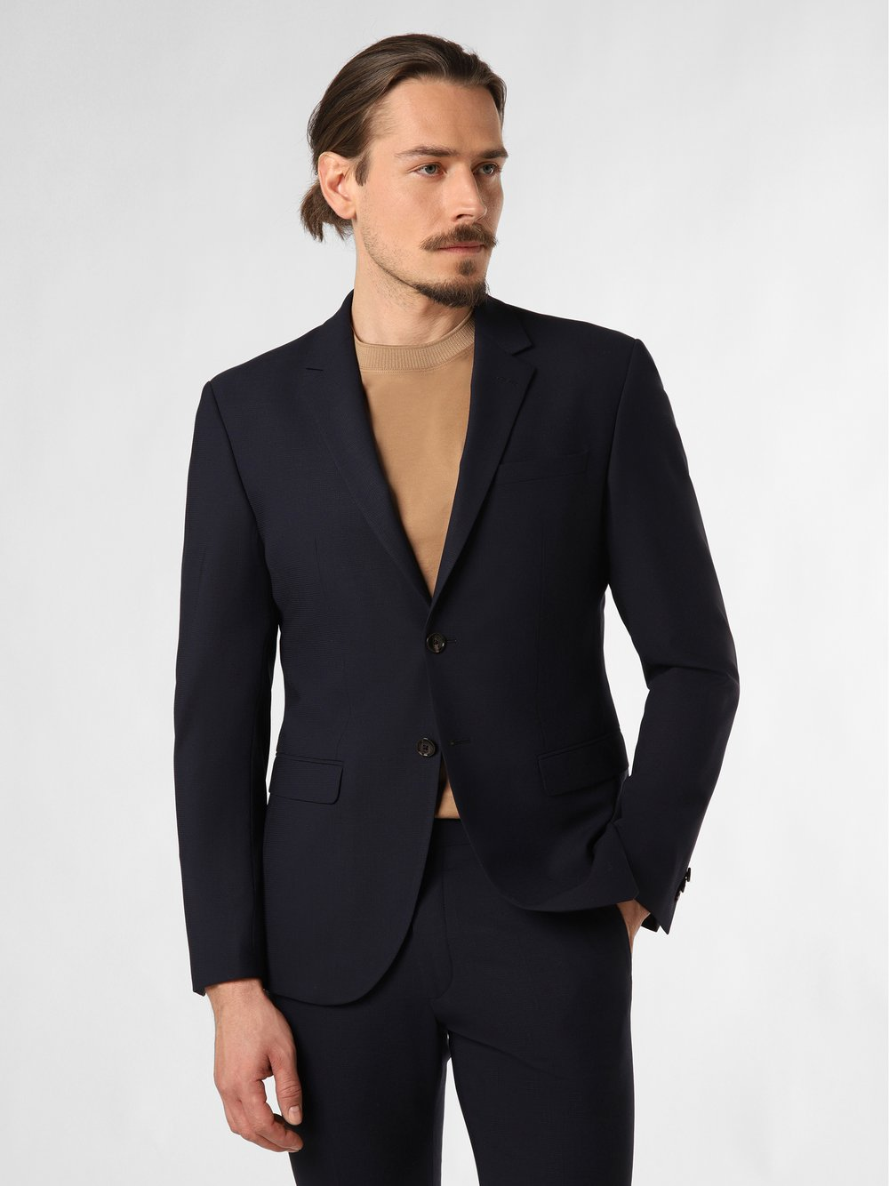 JOOP! Męska kurtka modułowa - Damon Mężczyźni Super Slim Fit niebieski, 50
