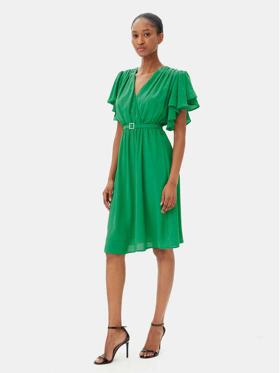 Artigli Sukienka koktajlowa ACAB002333 242 Zielony Regular Fit