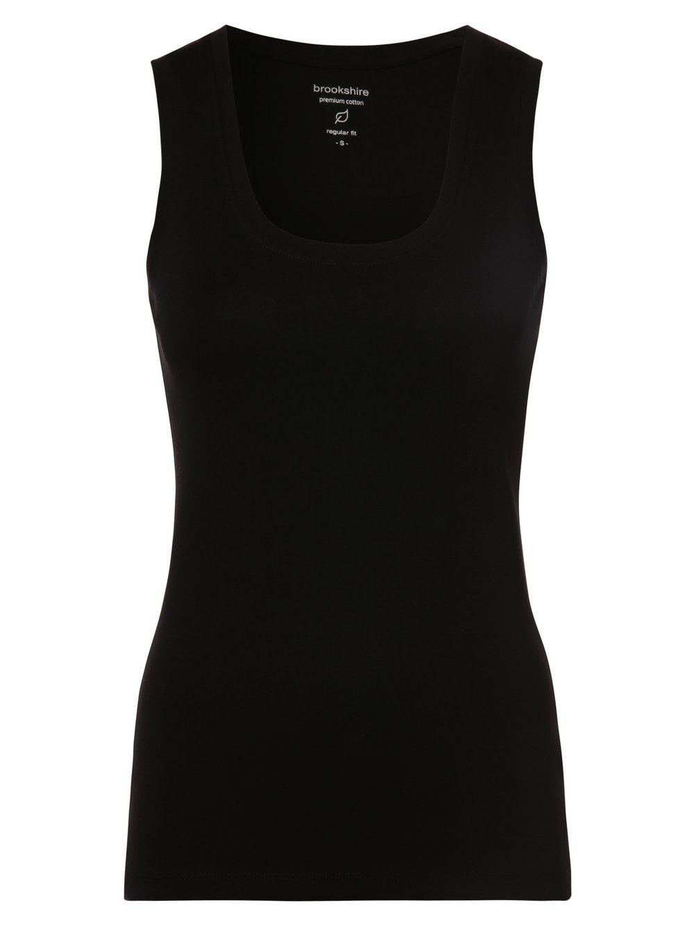 brookshire Top damski Kobiety Bawełna czarny, XXXL