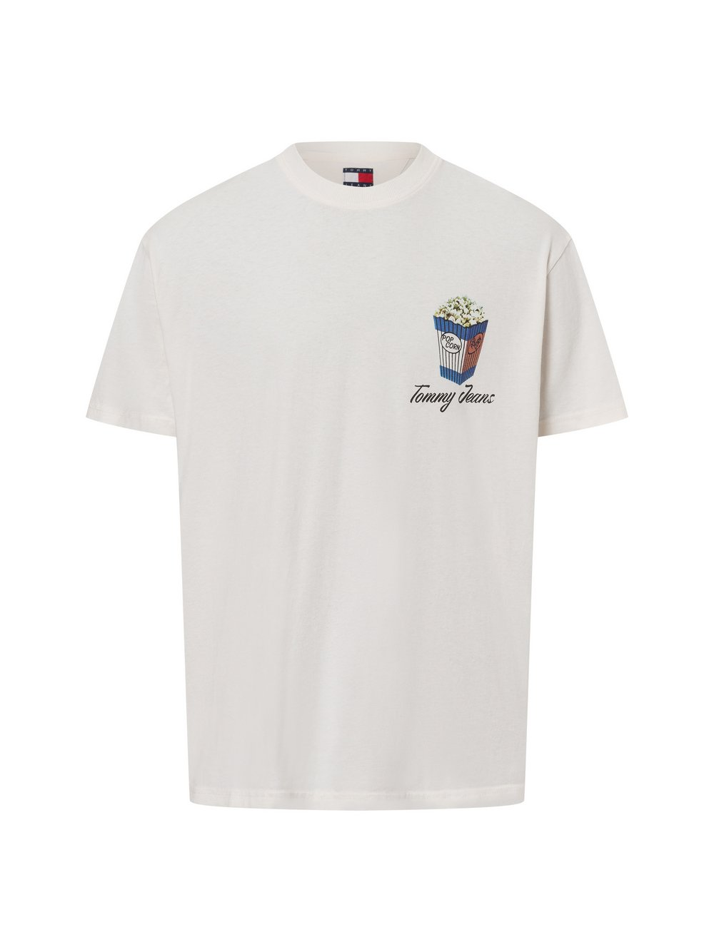 Tommy Jeans Koszulka męska - Nowość Mężczyźni Bawełna biały, L