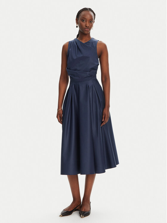 Elisabetta Franchi Sukienka koktajlowa AB-T52-52E2-V440 Granatowy Regular Fit