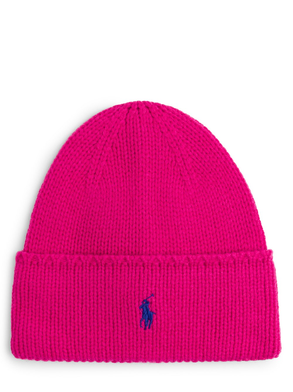 Polo Ralph Lauren Czapka damska - Pony Beanie Kobiety Wełna wyrazisty róż, ONE SIZE
